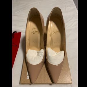 Christian Louboutin Nude Decollete red bottoms